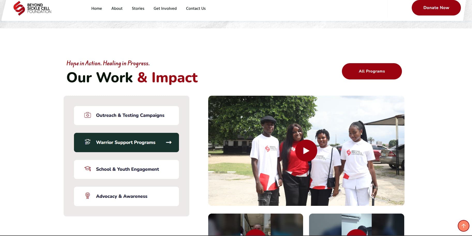 BeyonsickleCell Foundation Screenshot 3